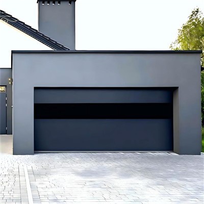 Samsettar bílskúrshurðir úr áli